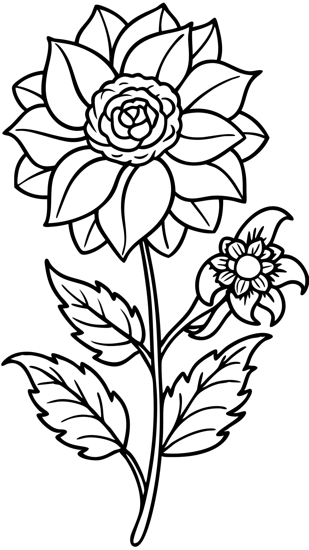 coloring pages of flowers to print